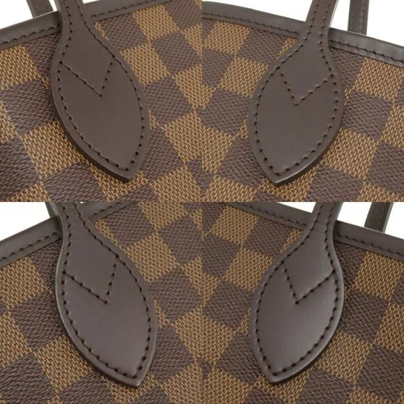 LOUIS VUITTON Brown Damier Neverfull PM Tote Bag - Picture 8 of 10
